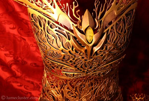 設計師借助3D打印打造絕美夢幻禮服盔甲 設計師借助3D打印打造絕美夢幻禮服盔甲