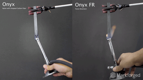 點燃Markforged的Onyx材料和Onyx FR對比 點燃Markforged的Onyx材料和Onyx FR對比