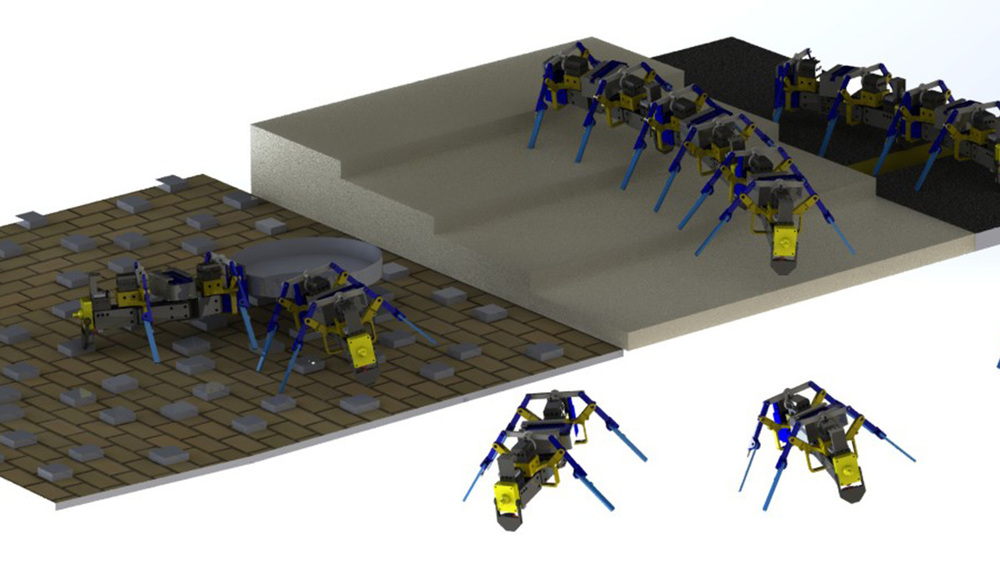 3D 打印的四足群機器人 3D 打印的四足群機器人