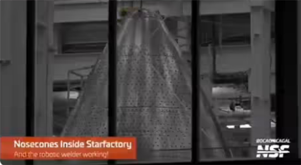 SpaceX星艦制造畫面曝光:使用機(jī)器人焊接